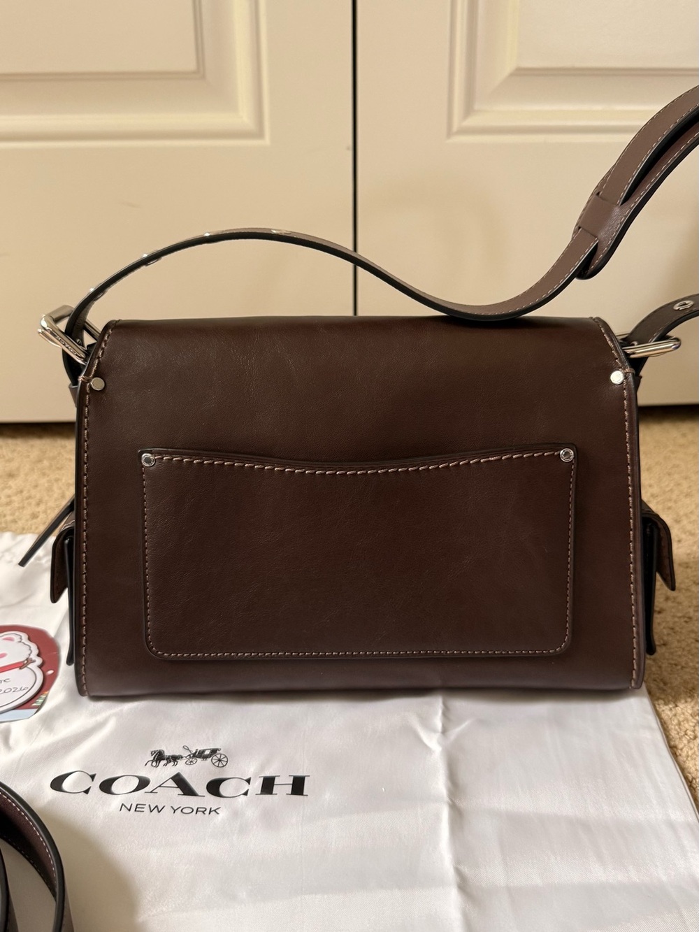 Coach Cargo Turnlock Soft Tabby Shoulder Bag Maple - Picture 5 of 9